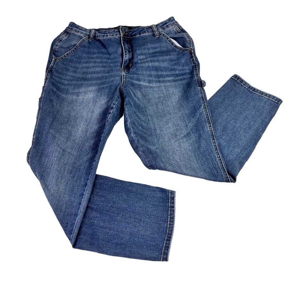 Judy Blue Jeans Womens Size 11/30 Slim Fit Carpenter Denim Style JB88302 - Picture 4 of 13